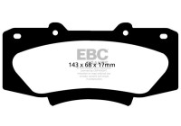 Jeu de plaquettes de frein, frein à disque DPX2054 EBC