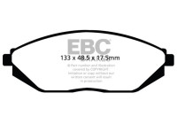 Jeu de plaquettes de frein, frein à disque DPX2097 EBC