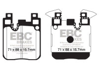 Jeu de plaquettes de frein, frein à disque DPX2133 EBC
