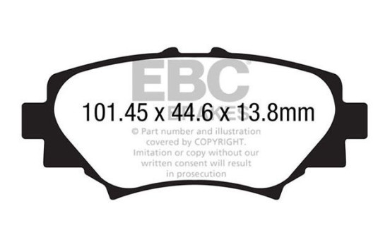 Jeu de plaquettes de frein, frein à disque DPX2186 EBC