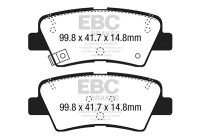 Jeu de plaquettes de frein, frein à disque DPX2188 EBC