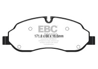 Jeu de plaquettes de frein, frein à disque DPX2221 EBC