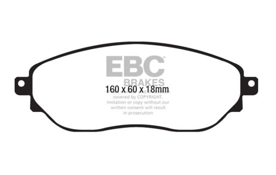 Jeu de plaquettes de frein, frein à disque DPX2226 EBC