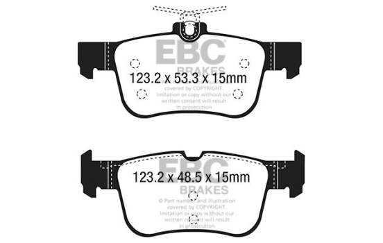 Jeu de plaquettes de frein, frein à disque DPX3047 EBC