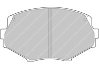 Jeu de plaquettes de frein, frein à disque FCP1011R Ferodo Racing