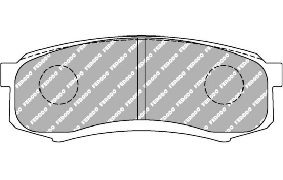 Jeu de plaquettes de frein, frein à disque FCP1021H Ferodo Racing