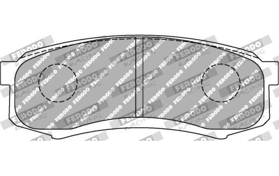 Jeu de plaquettes de frein, frein à disque FCP1021H Ferodo Racing, Image 2