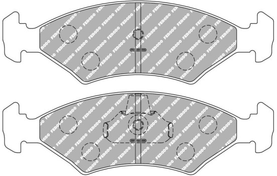 Jeu de plaquettes de frein, frein à disque FCP1081R Ferodo Racing