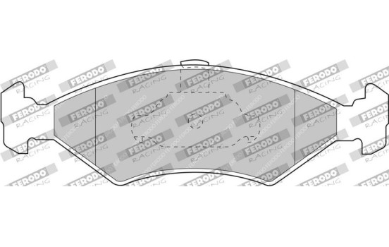 Jeu de plaquettes de frein, frein à disque FCP1081R Ferodo Racing, Image 2