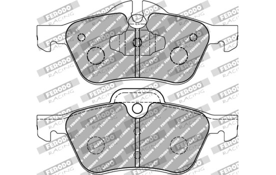 Jeu de plaquettes de frein, frein à disque FCP1499W Ferodo Racing, Image 2
