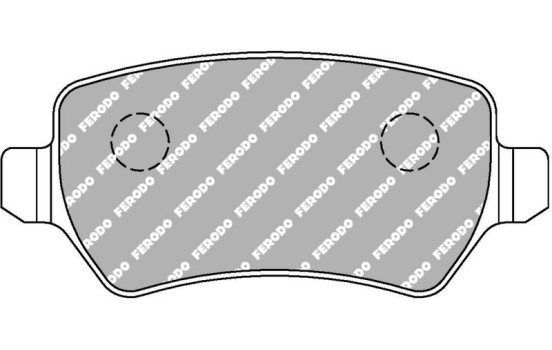 Jeu de plaquettes de frein, frein à disque FCP1521H Ferodo Racing