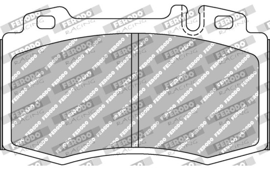 Jeu de plaquettes de frein, frein à disque FCP1661H Ferodo Racing, Image 2