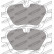 Jeu de plaquettes de frein, frein à disque FCP4080W Ferodo Racing, Vignette 2