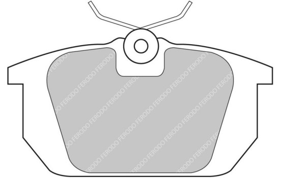 Jeu de plaquettes de frein, frein à disque FCP409H Ferodo Racing