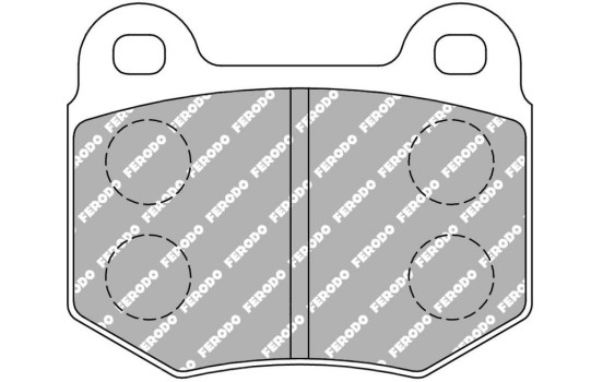 Jeu de plaquettes de frein, frein à disque FCP448R Ferodo Racing
