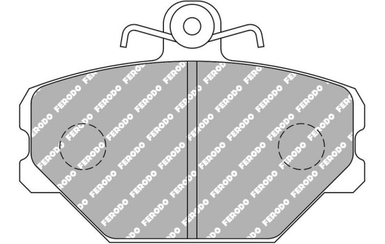 Jeu de plaquettes de frein, frein à disque FCP524R Ferodo Racing