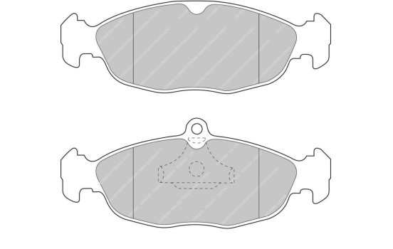 Jeu de plaquettes de frein, frein à disque FCP732R Ferodo Racing