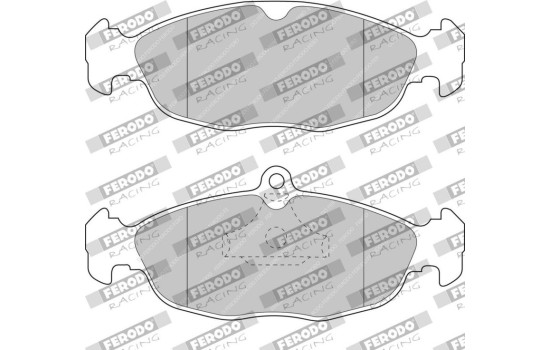 Jeu de plaquettes de frein, frein à disque FCP732R Ferodo Racing, Image 2
