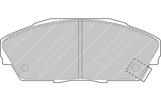 Jeu de plaquettes de frein, frein à disque FCP748H Ferodo Racing