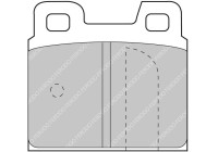 Jeu de plaquettes de frein, frein à disque FCP93R Ferodo Racing