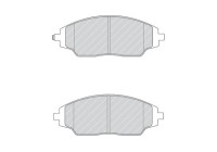 Jeu de plaquettes de frein, frein à disque FDB4496 Ferodo