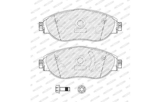 Jeu de plaquettes de frein, frein à disque FDB5380 Ferodo, Image 3