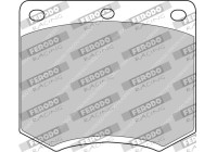 Jeu de plaquettes de frein, frein à disque FDS167 Ferodo Racing