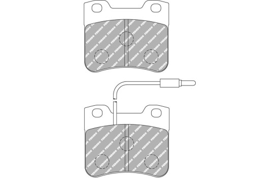 Jeu de plaquettes de frein, frein à disque FDS745 Ferodo Racing