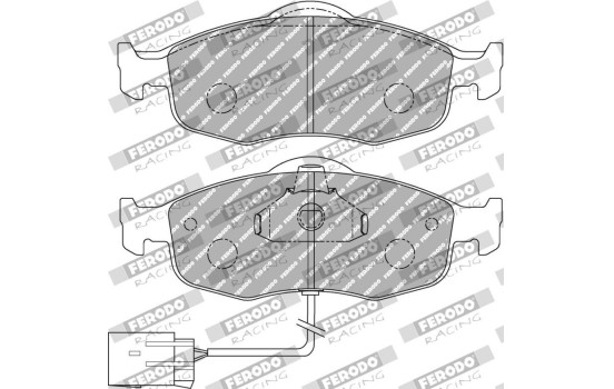 Jeu de plaquettes de frein, frein à disque FDS766 Ferodo Racing, Image 2