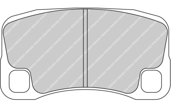 Jeu de plaquettes de frein, frein à disque FRP3143H Ferodo Racing