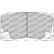 Jeu de plaquettes de frein, frein à disque FRP3143H Ferodo Racing, Vignette 2