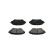 Jeu de plaquettes de frein, frein à disque KBP-4549 Kavo parts, Vignette 3