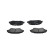 Jeu de plaquettes de frein, frein à disque KBP-9161 Kavo parts, Vignette 3
