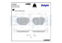 Jeu de plaquettes de frein, frein à disque LP3689 Delphi