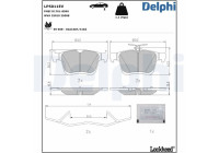 Jeu de plaquettes de frein, frein à disque LP5011EV Delphi