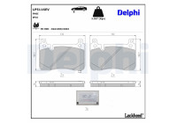 Jeu de plaquettes de frein, frein à disque LP5116EV Delphi