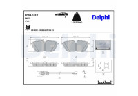 Jeu de plaquettes de frein, frein à disque LP5121EV Delphi