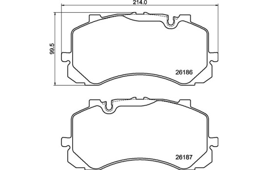 Jeu de plaquettes de frein, frein à disque P 05 005 Brembo, Image 4