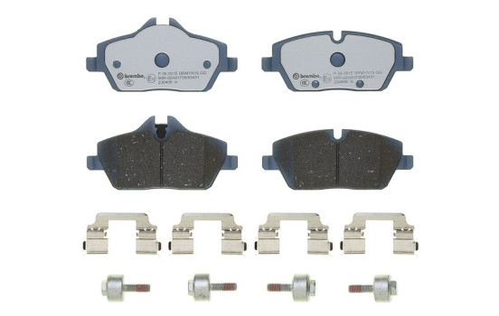 Jeu de plaquettes de frein, frein à disque P 06 091E Brembo, Image 3