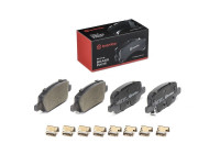 Jeu de plaquettes de frein, frein à disque P 09 027 Brembo