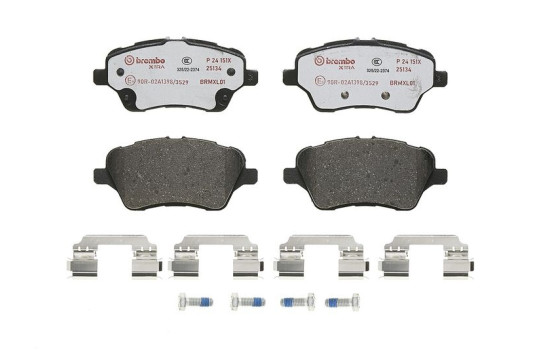 Jeu de plaquettes de frein, frein à disque P 24 151X Brembo
