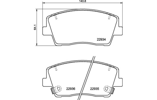 Jeu de plaquettes de frein, frein à disque P 30 119 Brembo