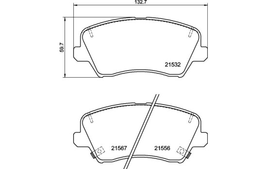 Jeu de plaquettes de frein, frein à disque P 30 123 Brembo