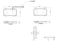 Jeu de plaquettes de frein, frein à disque P 48 006 Brembo