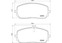 Jeu de plaquettes de frein, frein à disque P 50 152 Brembo