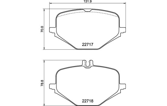 Jeu de plaquettes de frein, frein à disque P 50 167 Brembo, Image 4