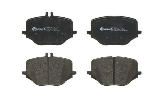 Jeu de plaquettes de frein, frein à disque P 50 170 Brembo