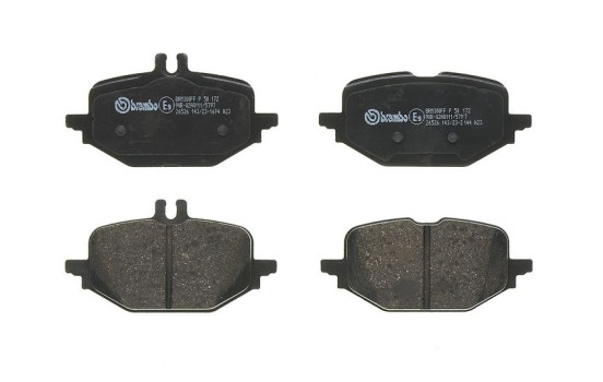 Jeu de plaquettes de frein, frein à disque P 50 172 Brembo