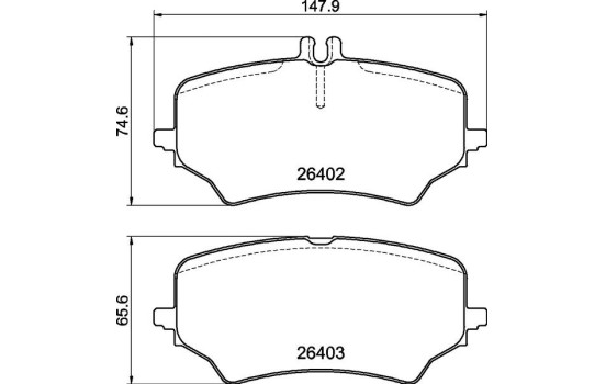 Jeu de plaquettes de frein, frein à disque P 50 176 Brembo, Image 3