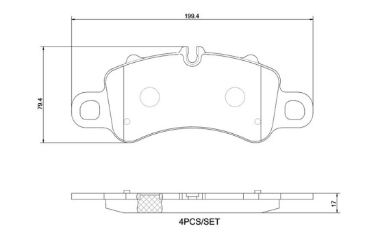 Jeu de plaquettes de frein, frein à disque P 65 041 Brembo, Image 4